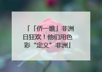「侨一瞧」非洲日狂欢！他们用色彩“定义”非洲