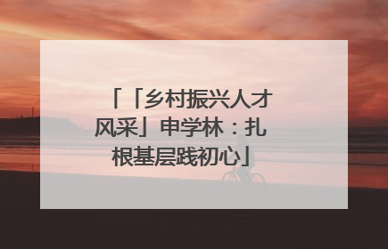 「乡村振兴人才风采」申学林：扎根基层践初心
