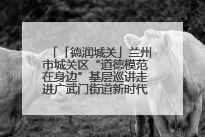 「德润城关」兰州市城关区“道德模范在身边”基层巡讲走进广武门街道新时代文明实践所
