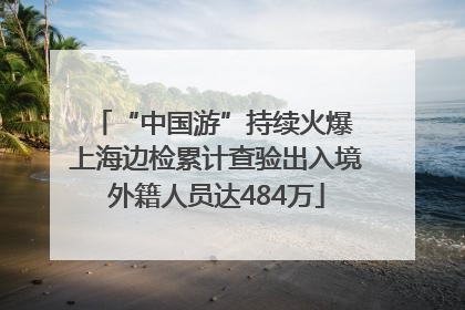“中国游”持续火爆 上海边检累计查验出入境外籍人员达484万