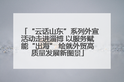 “云话山东”系列外宣活动走进淄博 以服务赋能“出海” 绘就外贸高质量发展新图景