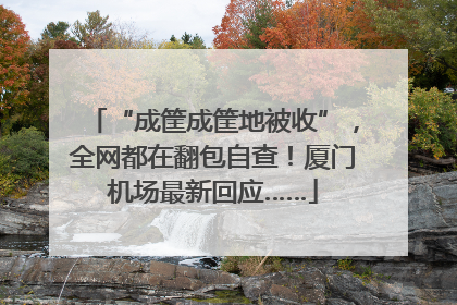 “成筐成筐地被收”，全网都在翻包自查！厦门机场最新回应……