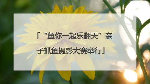 “鱼你一起乐翻天”亲子抓鱼摄影大赛举行