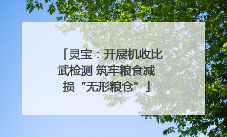 灵宝：开展机收比武检测 筑牢粮食减损“无形粮仓”