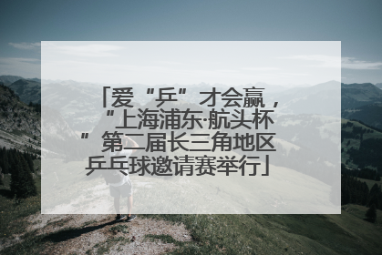 爱“乒”才会赢，“上海浦东·航头杯”第二届长三角地区乒乓球邀请赛举行