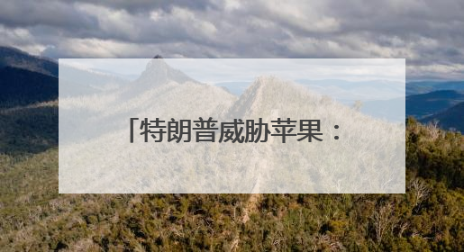 特朗普威胁苹果：不在美制造，就缴至少25%关税