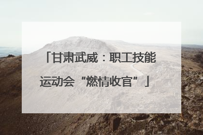 甘肃武威：职工技能运动会“燃情收官”