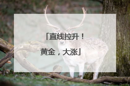 直线拉升！黄金，大涨