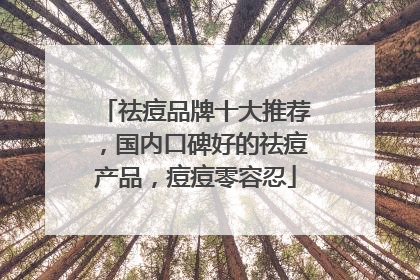 祛痘品牌十大推荐，国内口碑好的祛痘产品，痘痘零容忍
