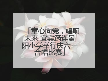 童心向党，唱响未来 宜宾筠连景阳小学举行庆六一合唱比赛
