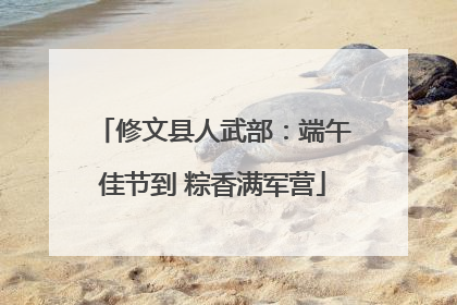 修文县人武部：端午佳节到 粽香满军营