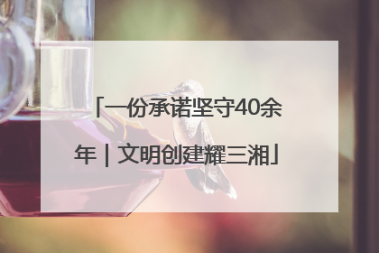 一份承诺坚守40余年｜文明创建耀三湘