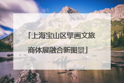 上海宝山区擘画文旅商体展融合新图景