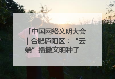 中国网络文明大会｜合肥庐阳区：“云端”播撒文明种子 共建清朗网络空间