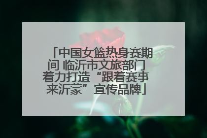 中国女篮热身赛期间 临沂市文旅部门着力打造“跟着赛事来沂蒙”宣传品牌