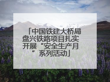 中国铁建大桥局盘兴铁路项目扎实开展“安全生产月”系列活动