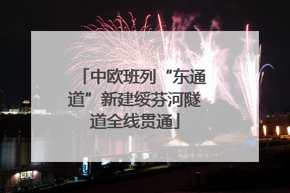 中欧班列“东通道”新建绥芬河隧道全线贯通