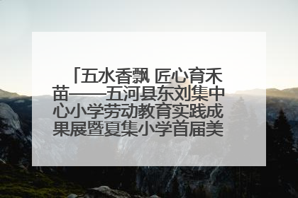 五水香飘 匠心育禾苗——五河县东刘集中心小学劳动教育实践成果展暨夏集小学首届美食节盛大举行