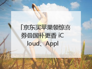 京东买苹果领惊喜券叠国补更香 iCloud、AppleCare+服务限时低至85折