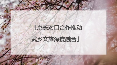 京长对口合作推动武乡文旅深度融合