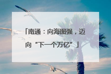 南通：向海图强，迈向“下一个万亿”