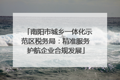南阳市城乡一体化示范区税务局：精准服务护航企业合规发展