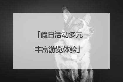 假日活动多元 丰富游览体验