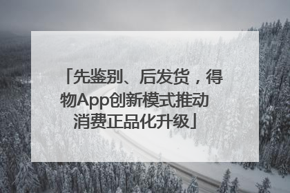 先鉴别、后发货，得物App创新模式推动消费正品化升级