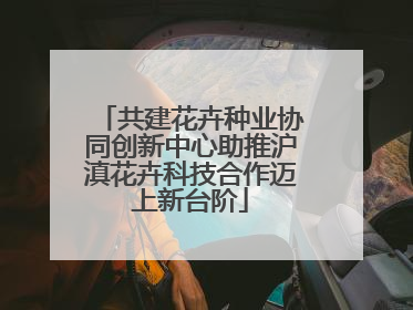 共建花卉种业协同创新中心助推沪滇花卉科技合作迈上新台阶