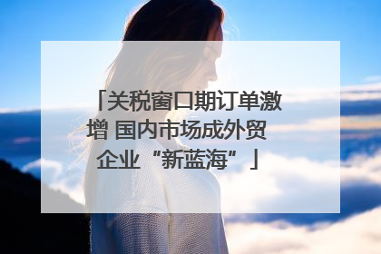 关税窗口期订单激增 国内市场成外贸企业“新蓝海”