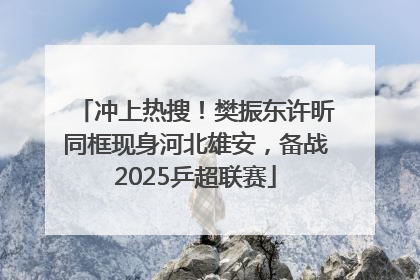 冲上热搜！樊振东许昕同框现身河北雄安，备战2025乒超联赛