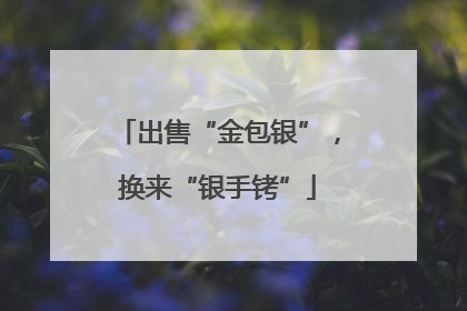 出售“金包银”，换来“银手铐”