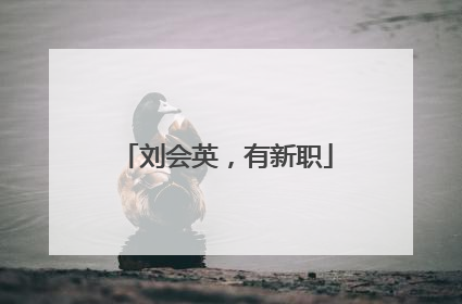 刘会英，有新职