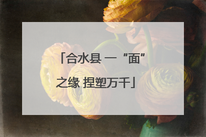 合水县 一“面”之缘 捏塑万千
