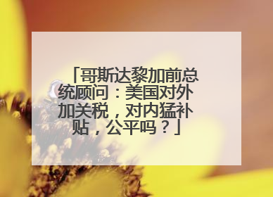 哥斯达黎加前总统顾问：美国对外加关税，对内猛补贴，公平吗？
