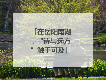 在岳阳南湖，“诗与远方”触手可及