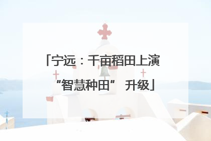 宁远：千亩稻田上演 “智慧种田” 升级
