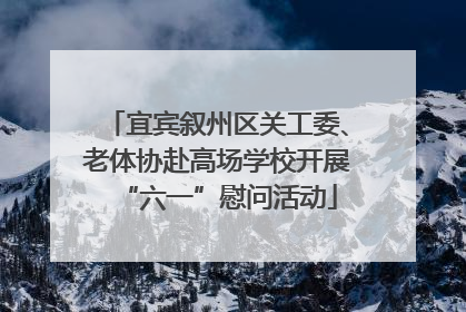 宜宾叙州区关工委、老体协赴高场学校开展“六一”慰问活动