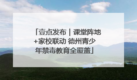 壹点发布｜课堂阵地+家校联动 德州青少年禁毒教育全覆盖