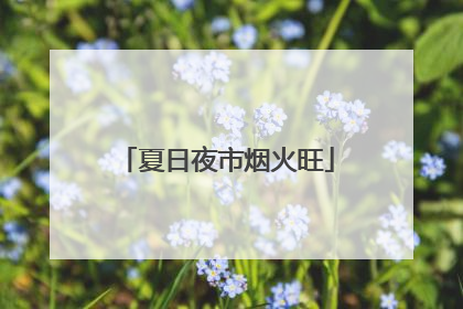 夏日夜市烟火旺