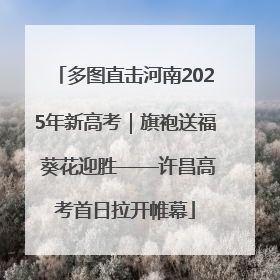 多图直击河南2025年新高考｜旗袍送福 葵花迎胜——许昌高考首日拉开帷幕
