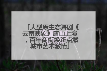 大型原生态舞剧《云南映象》唐山上演，百年商街焕新点燃城市艺术激情