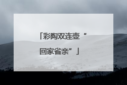 彩陶双连壶“回家省亲”