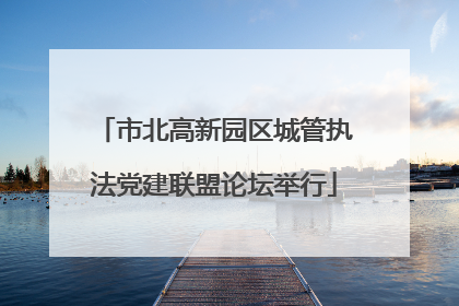 市北高新园区城管执法党建联盟论坛举行