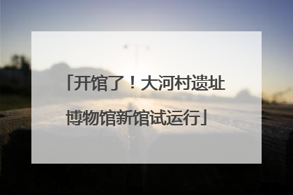 开馆了！大河村遗址博物馆新馆试运行