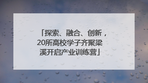探索、融合、创新，20所高校学子齐聚梁溪开启产业训练营