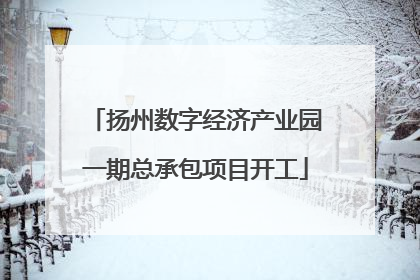 扬州数字经济产业园一期总承包项目开工