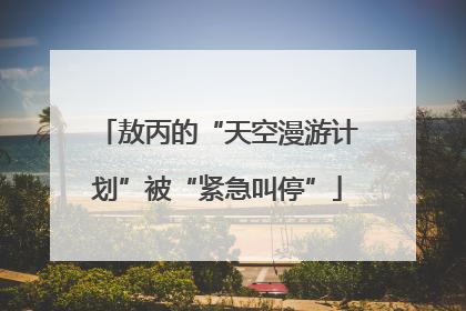 敖丙的“天空漫游计划”被“紧急叫停”