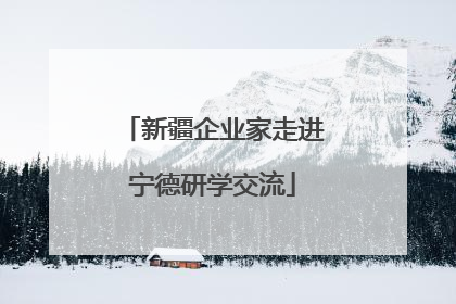 新疆企业家走进宁德研学交流