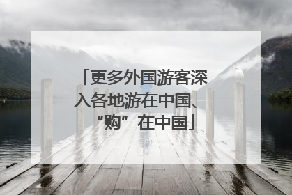 更多外国游客深入各地游在中国、“购”在中国